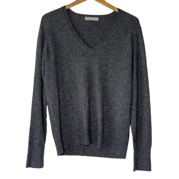 Everlane Sweaters - Everlane Sweater Womens Med Gray 100% Cashmere V-Neck Casual Long Sleeve Top